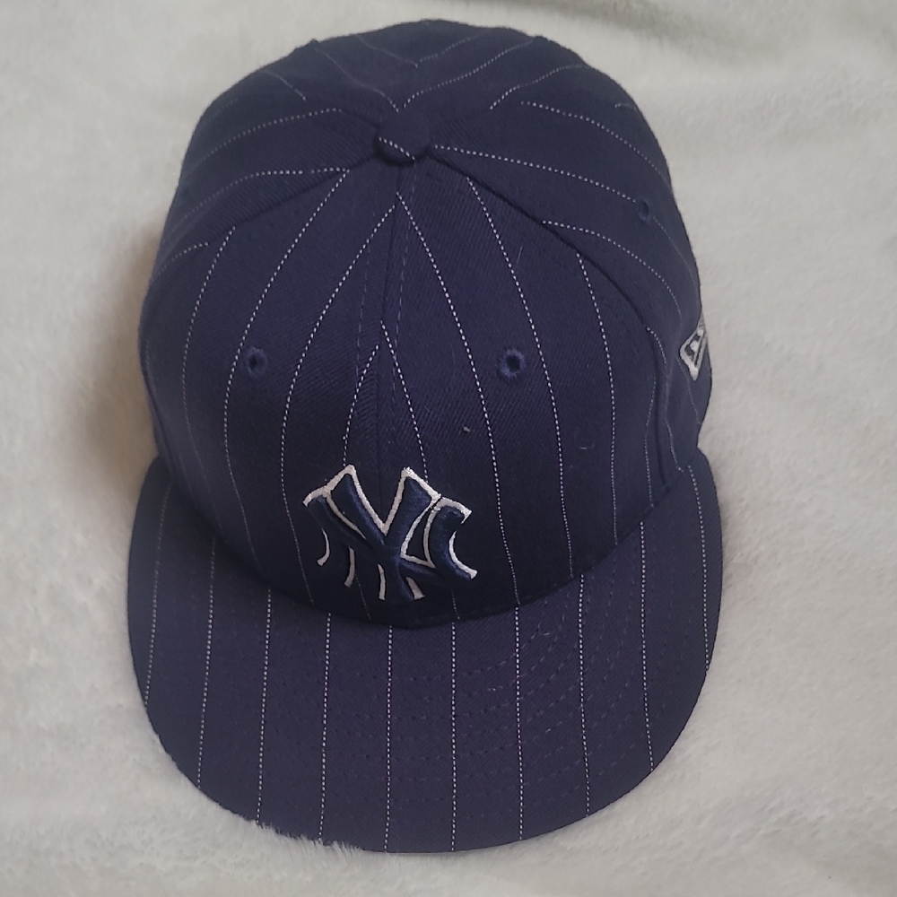 New Era Dark Blue Pinstripe Cap